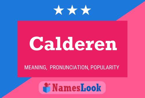 Poster del nome Calderen