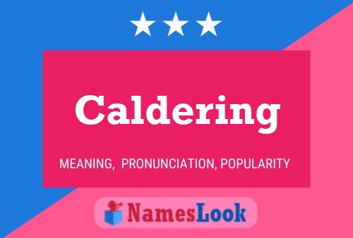 Poster del nome Caldering