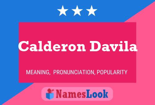 Poster del nome Calderon Davila