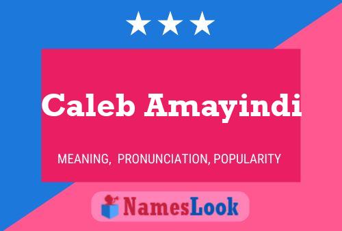 Poster del nome Caleb Amayindi