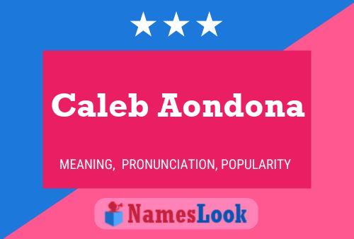 Poster del nome Caleb Aondona