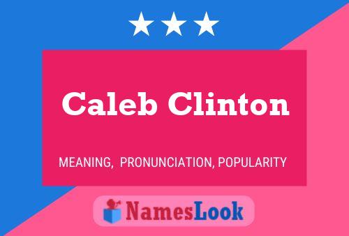 Poster del nome Caleb Clinton