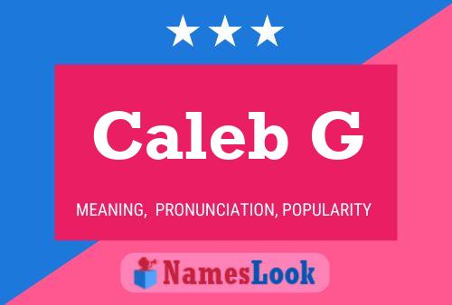 Poster del nome Caleb G