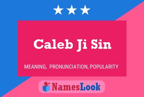 Poster del nome Caleb Ji Sin