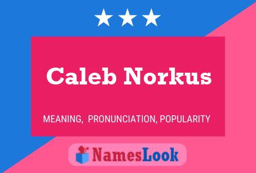 Poster del nome Caleb Norkus