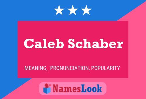 Poster del nome Caleb Schaber