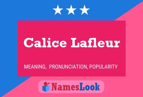 Poster del nome Calice Lafleur