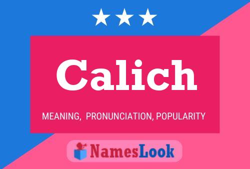 Poster del nome Calich