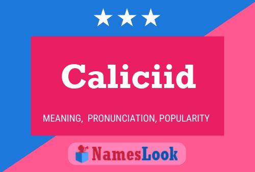 Poster del nome Caliciid