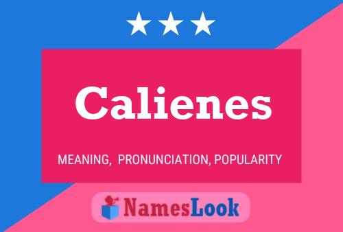 Poster del nome Calienes