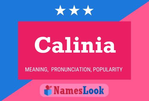 Poster del nome Calinia