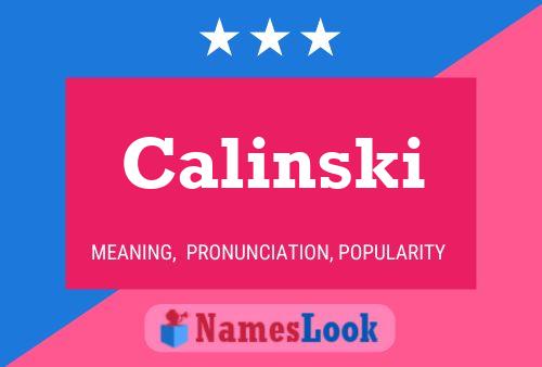 Poster del nome Calinski