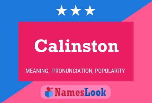 Poster del nome Calinston