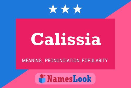 Poster del nome Calissia