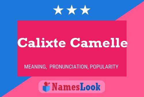 Poster del nome Calixte Camelle