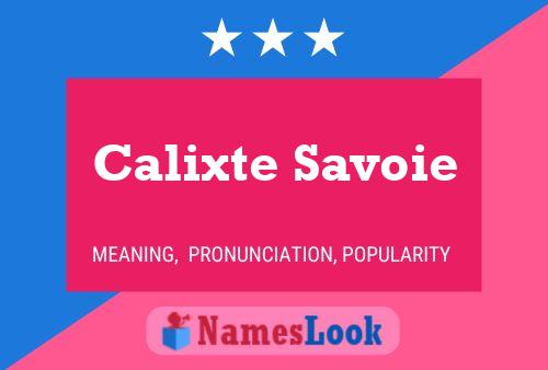 Poster del nome Calixte Savoie