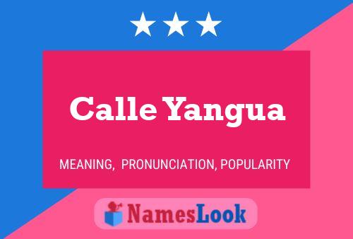 Poster del nome Calle Yangua