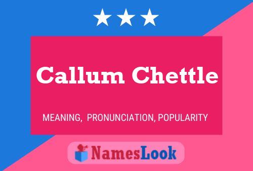 Poster del nome Callum Chettle