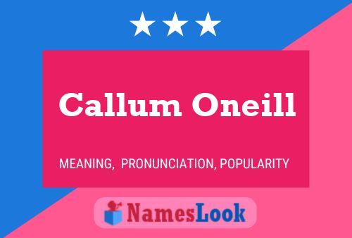 Poster del nome Callum Oneill