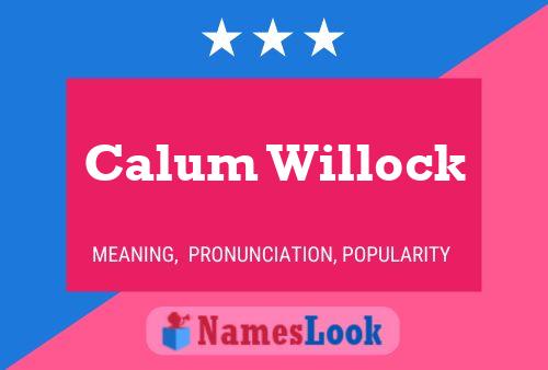 Poster del nome Calum Willock