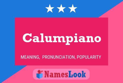 Poster del nome Calumpiano