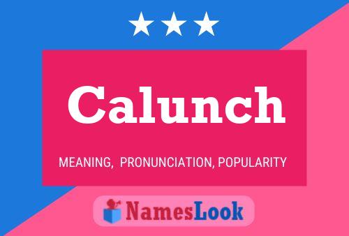 Poster del nome Calunch