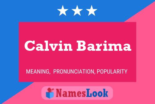 Poster del nome Calvin Barima