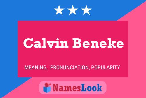 Poster del nome Calvin Beneke