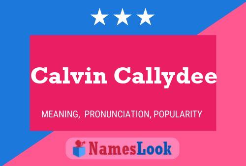 Poster del nome Calvin Callydee