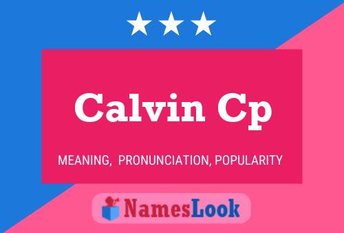 Poster del nome Calvin Cp