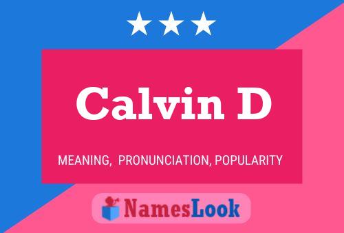 Poster del nome Calvin D