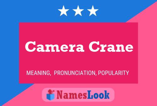 Poster del nome Camera Crane