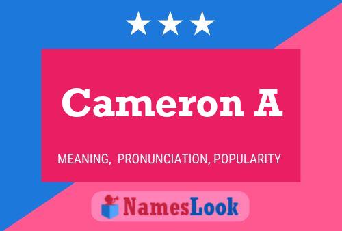 Poster del nome Cameron A