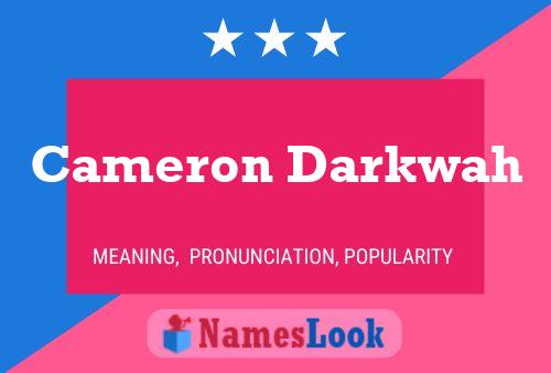 Poster del nome Cameron Darkwah