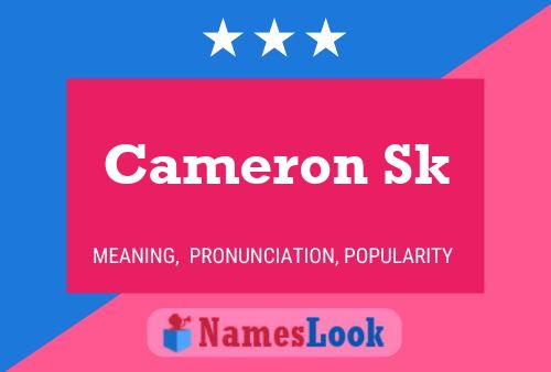 Poster del nome Cameron Sk