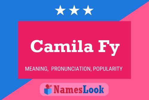 Poster del nome Camila Fy