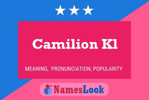 Poster del nome Camilion Kl