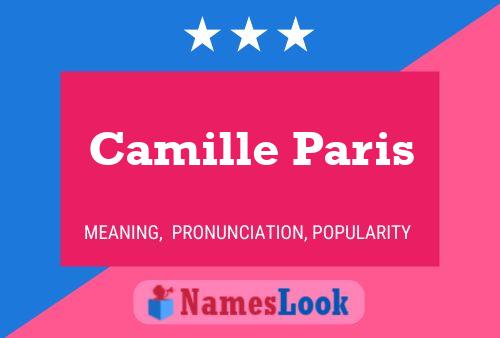 Poster del nome Camille Paris