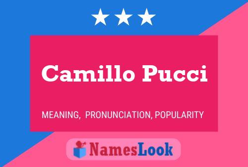 Poster del nome Camillo Pucci