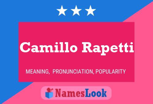 Poster del nome Camillo Rapetti