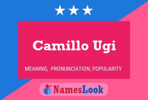 Poster del nome Camillo Ugi