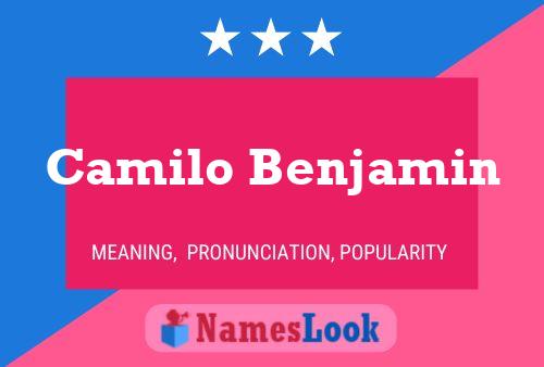 Poster del nome Camilo Benjamin