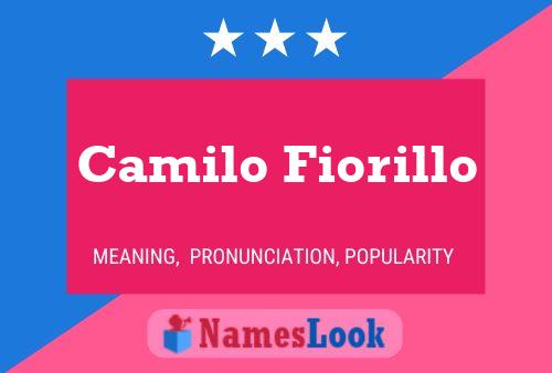 Poster del nome Camilo Fiorillo