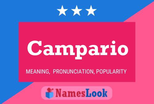 Poster del nome Campario