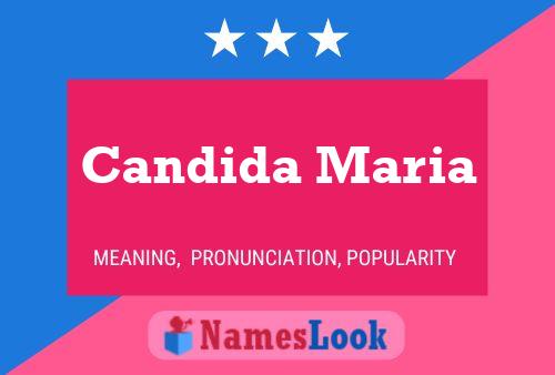 Poster del nome Candida Maria