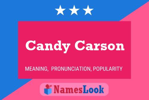 Poster del nome Candy Carson