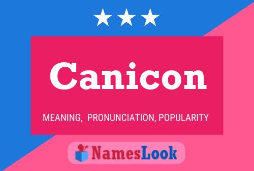 Poster del nome Canicon