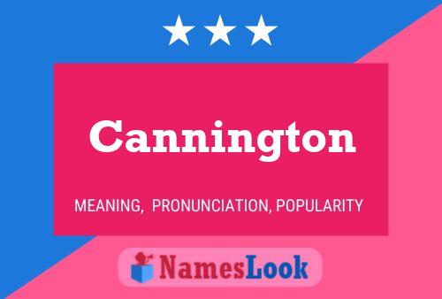 Poster del nome Cannington