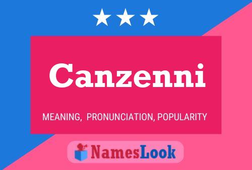 Poster del nome Canzenni