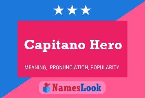 Poster del nome Capitano Hero